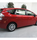 toyota prius v 2013 barcelona red wagon three hybrid 4 cylinders front wheel drive automatic 91731