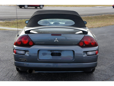 mitsubishi eclipse spyder 2002 gray gs gasoline 4 cylinders front wheel drive automatic 76543