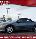 mitsubishi eclipse spyder 2002 gray gs gasoline 4 cylinders front wheel drive automatic 76543