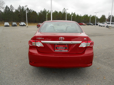 toyota corolla 2011 red sedan le gasoline 4 cylinders front wheel drive automatic 75604