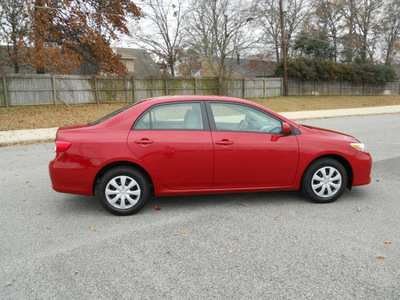 toyota corolla 2011 red sedan le gasoline 4 cylinders front wheel drive automatic 75604