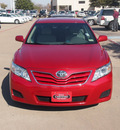 toyota camry 2010 red sedan le gasoline 4 cylinders front wheel drive automatic 76053