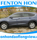 honda cr v 2013 blue suv ex gasoline 4 cylinders front wheel drive automatic 75606