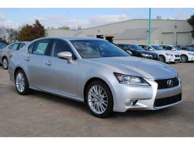 lexus gs 350 2013 silver sedan gasoline 6 cylinders rear wheel drive automatic 77074