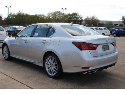 lexus gs 350 2013 silver sedan gasoline 6 cylinders rear wheel drive automatic 77074