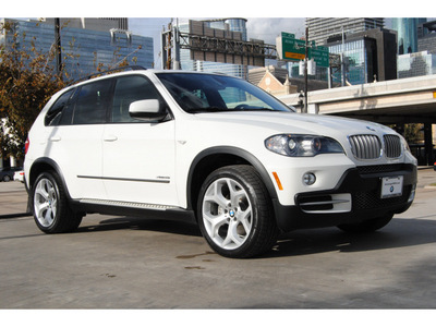 bmw x5 2009 white suv xdrive48i gasoline 8 cylinders all whee drive automatic 77002