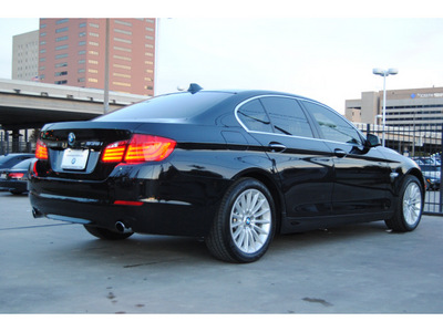 bmw 5 series 2013 black sedan 535i gasoline 6 cylinders rear wheel drive automatic 77002