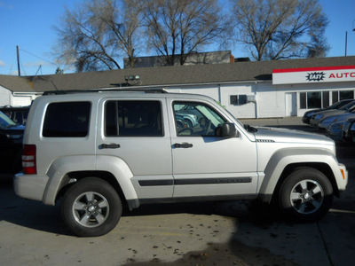 jeep liberty 2008 silver suv sport gasoline 6 cylinders 4 wheel drive automatic 99212