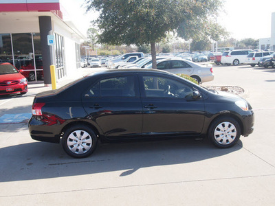 toyota yaris 2010 black sedan gasoline 4 cylinders front wheel drive automatic 76053