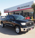 toyota tundra 2010 black grade gasoline 8 cylinders 2 wheel drive automatic 76053