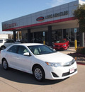toyota camry 2012 white sedan le gasoline 4 cylinders front wheel drive automatic 76053