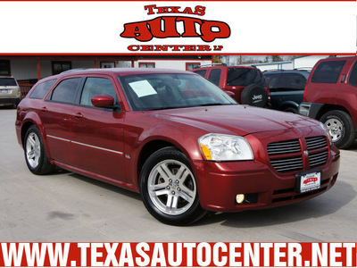 dodge magnum 2006 red wagon sxt gasoline 6 cylinders automatic 78666