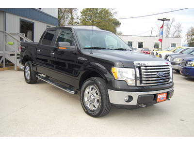 ford f 150 2010 black xlt flex fuel 8 cylinders 4 wheel drive automatic with overdrive 77706
