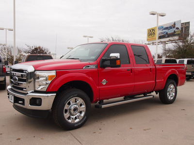ford f 250 super duty 2013 red lariat biodiesel 8 cylinders 4 wheel drive automatic 76011