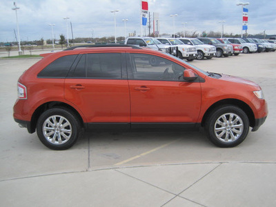ford edge 2007 orange suv 4dr fwd sel gasoline 6 cylinders front wheel drive automatic 77578