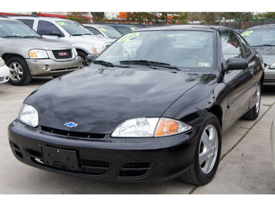 chevrolet cavalier 2002 black coupe ls gasoline 4 cylinders front wheel drive automatic 77018
