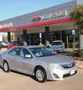 toyota camry 2012 silver sedan le gasoline 4 cylinders front wheel drive automatic 76053