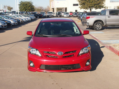 toyota corolla 2011 red sedan s gasoline 4 cylinders front wheel drive automatic 76053