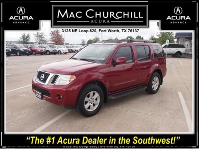 nissan pathfinder 2008 red suv se gasoline 6 cylinders rear wheel drive automatic 76137