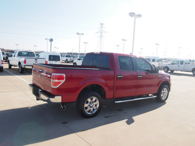 ford f 150 2011 red xlt flex fuel 6 cylinders 2 wheel drive automatic 76108