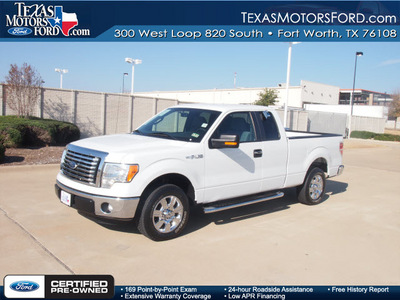 ford f 150 2011 white xlt flex fuel 8 cylinders 2 wheel drive automatic 76108
