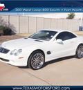 mercedes benz sl class 2003 white sl500 gasoline 8 cylinders rear wheel drive automatic 76108