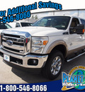 ford f 250 super duty 2012 white lariat biodiesel 8 cylinders 4 wheel drive shiftable automatic 77338