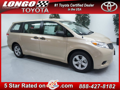 toyota sienna 2013 tan van l 7 passenger gasoline 6 cylinders front wheel drive not specified 91731