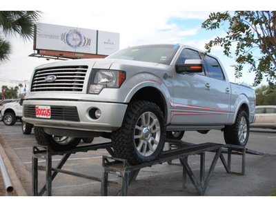 ford f 150 2011 silver gasoline 8 cylinders 4 wheel drive shiftable automatic 78501