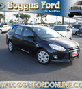 ford focus 2012 black sedan se flex fuel 4 cylinders front wheel drive not specified 78501