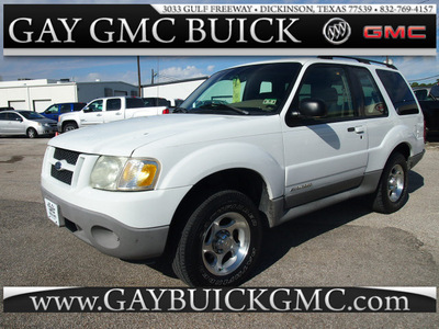 ford explorer sport 2001 off white suv gasoline 6 cylinders rear wheel drive automatic 77539