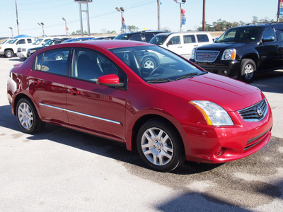 nissan sentra 2011 dk  red sedan 2 0 gasoline 4 cylinders front wheel drive automatic 77532