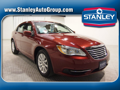 chrysler 200 2011 red sedan touring gasoline 4 cylinders front wheel drive automatic 75219
