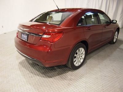 chrysler 200 2011 red sedan touring gasoline 4 cylinders front wheel drive automatic 75219