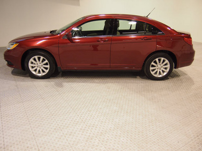 chrysler 200 2011 red sedan touring gasoline 4 cylinders front wheel drive automatic 75219