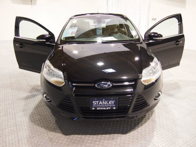 ford focus 2012 black hatchback sel flex fuel 4 cylinders front wheel drive automatic 75219