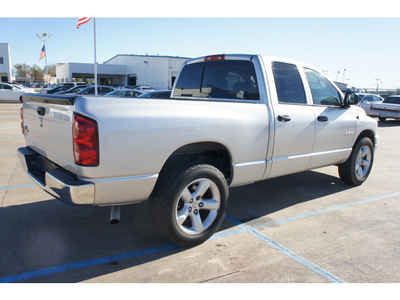 dodge ram 1500 2008 silver pickup truck gasoline 8 cylinders rear wheel drive not specified 77034