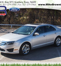 ford fusion 2011 silver sedan se gasoline 4 cylinders front wheel drive automatic 76049