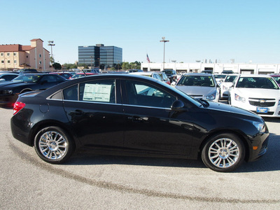 chevrolet cruze 2013 black sedan eco auto gasoline 4 cylinders front wheel drive automatic 77090