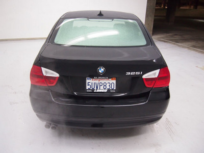 bmw 3 series 2006 black sedan 325i gasoline 6 cylinders rear wheel drive automatic 91731