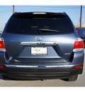 toyota highlander 2013 08v5shoreline blue suv limited gasoline 6 cylinders all whee drive 5 speed automatic 46219