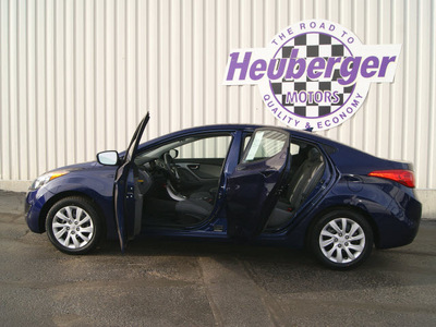 hyundai elantra 2011 indigo blue sedan gasoline 4 cylinders front wheel drive automatic 80905