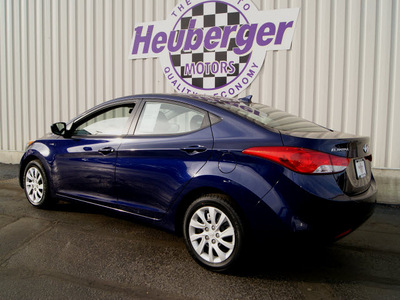 hyundai elantra 2011 indigo blue sedan gasoline 4 cylinders front wheel drive automatic 80905