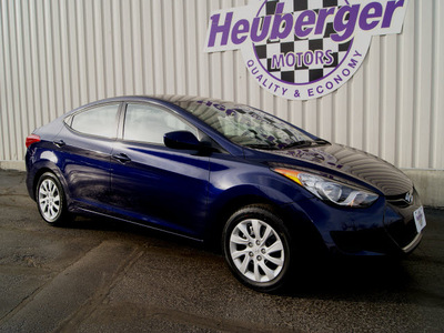 hyundai elantra 2011 indigo blue sedan gasoline 4 cylinders front wheel drive automatic 80905