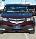 acura mdx 2008 dk  red suv w tech gasoline 6 cylinders all whee drive automatic 77074