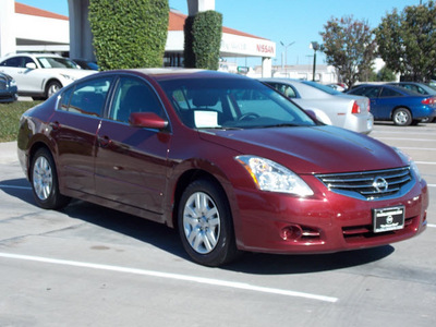 nissan altima 2011 dk  red sedan 2 5 s gasoline 4 cylinders front wheel drive shiftable automatic 77477