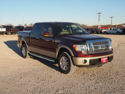 ford f 150 2010 dk  red lariat 8 cylinders automatic 76234