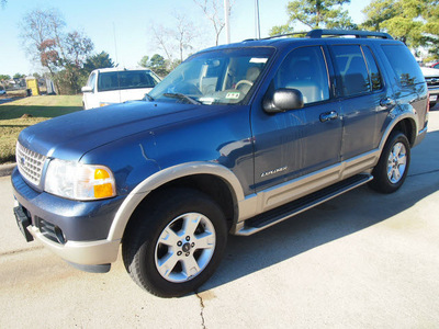 ford explorer 2005 dk  blue suv eddie bauer flex fuel 6 cylinders rear wheel drive automatic 77539