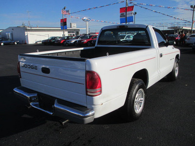 dodge dakota 2000 white pickup truck slt gasoline v8 rear wheel drive manual 62863