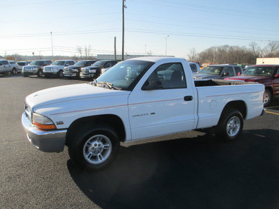 dodge dakota 2000 white pickup truck slt gasoline v8 rear wheel drive manual 62863